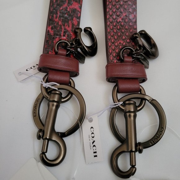 Coach Charm: Exotic Leather Loop - Picture 1 of 2
